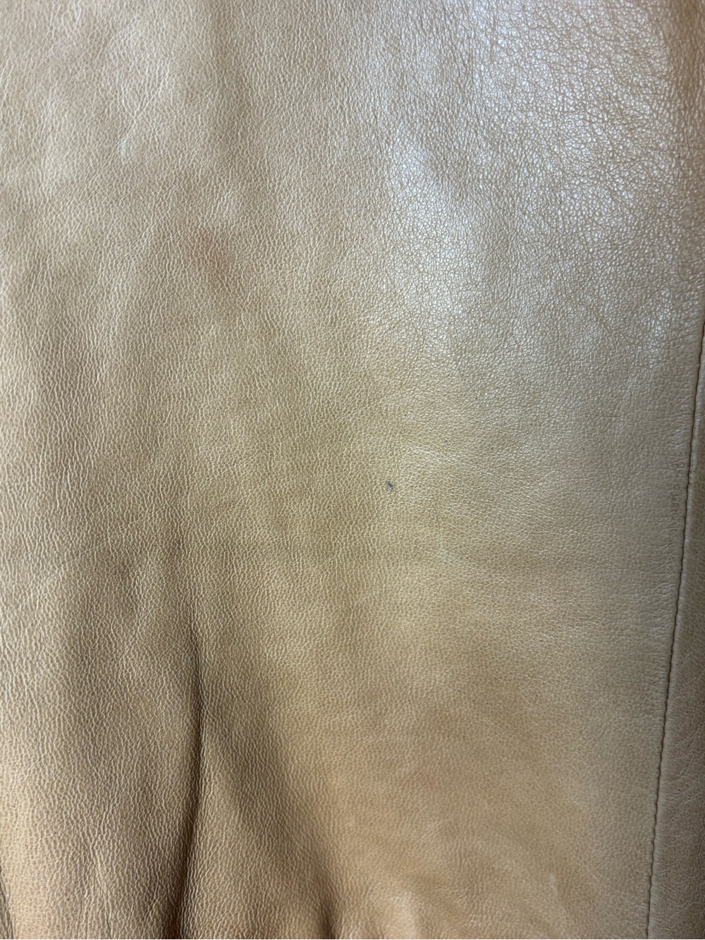 Talbots Camel/Tan Soft Leather Bomber Jacket, Size 10 - Picture 7 of 14